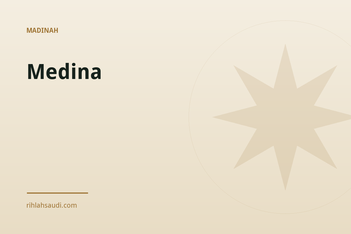 Madinah 2 Medina (Madinah) — the Prophet’s city and its historic sites